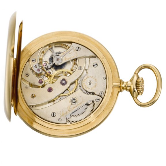 Russian perpetual calendar lever watch with moon phases Circa 1910 Russian perpetual calendar lever watch with moon phases Circa 1910