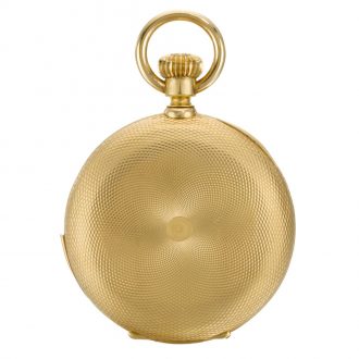 Swiss hunting cased half quarter repeating pocket watch Circa 1890