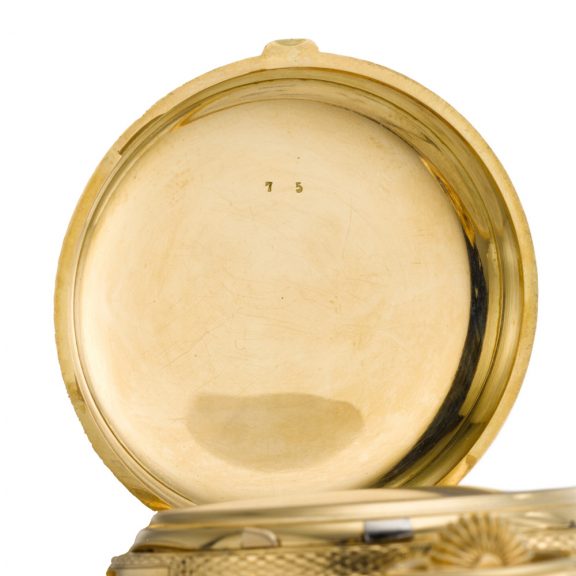 Swiss hunting cased half quarter repeating pocket watch Circa 1890 Swiss hunting cased half quarter repeating pocket watch Circa 1890
