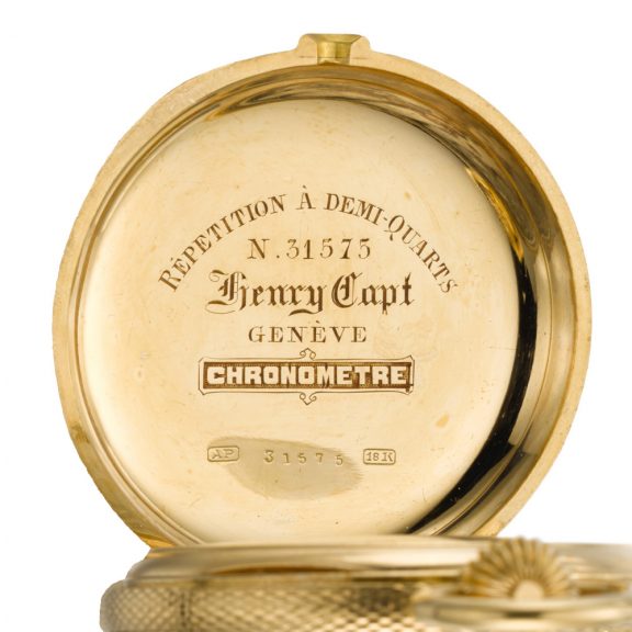 Swiss hunting cased half quarter repeating pocket watch Circa 1890 Swiss hunting cased half quarter repeating pocket watch Circa 1890
