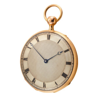 French gold quarter repeating cylinder watch Circa 1825