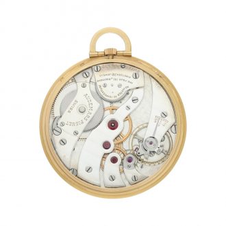 Swiss 18k gold open faced lever dress watch Circa 1940