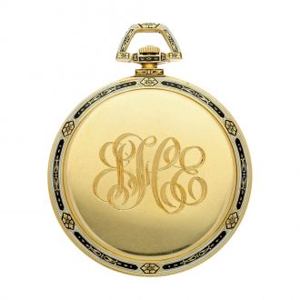 Swiss open faced lever pocket watch with masonic dial Circa 1925
