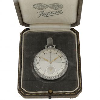 Swiss platinum and diamond set Art Deco dress watch Circa 1930