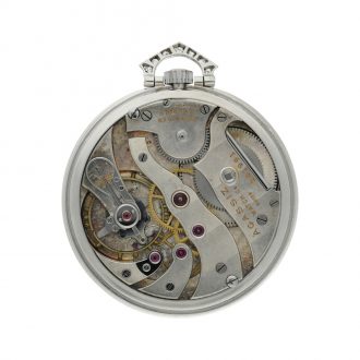 Swiss platinum and diamond set Art Deco dress watch Circa 1930