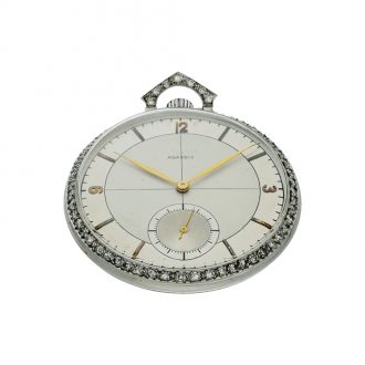 Swiss platinum and diamond set Art Deco dress watch Circa 1930