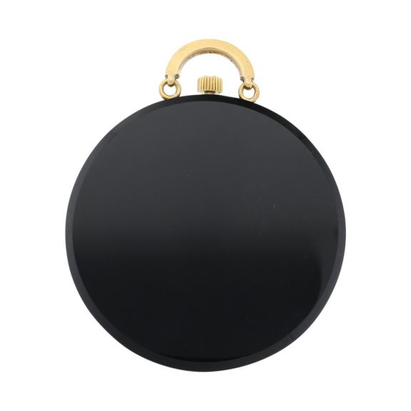 French gold and onyx lever pocket watch with chain Circa 1920 French gold and onyx lever pocket watch with chain Circa 1920