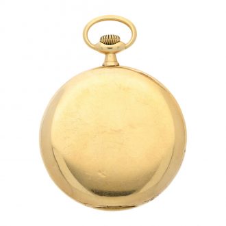 American yellow gold open faced lever pocket watch Circa 1905