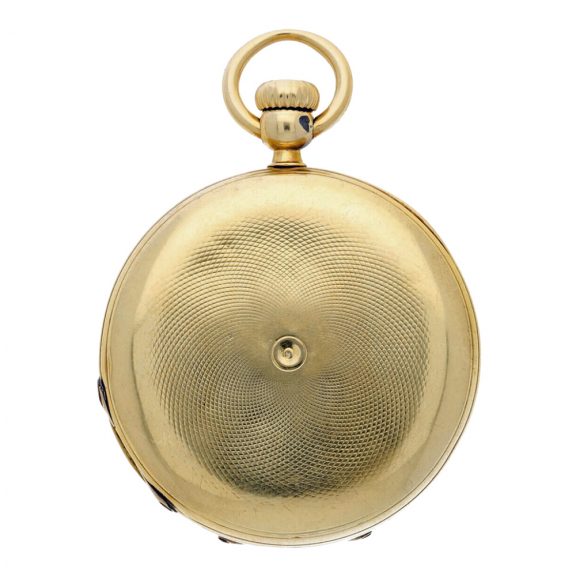 Fine Swiss yellow gold hunting cased pocket watch Circa 1863 Fine Swiss yellow gold hunting cased pocket watch Circa 1863
