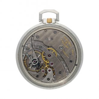 Swiss Staybrite stainless steel open faced dress watch Circa 1960