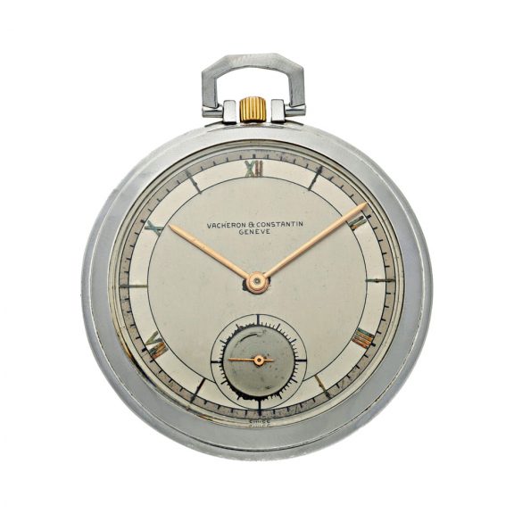 Swiss Staybrite stainless steel open faced dress watch Circa 1960