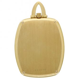 Swiss 18k yellow gold cushion shaped dress watch Circa 1970