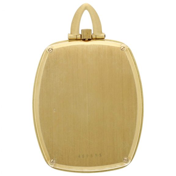 Swiss 18k yellow gold cushion shaped dress watch Circa 1970 Swiss 18k yellow gold cushion shaped dress watch Circa 1970