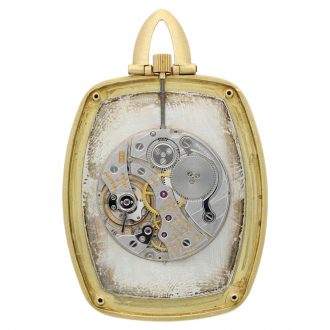Swiss 18k yellow gold cushion shaped dress watch Circa 1970