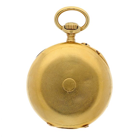 Swiss 18 carat gold open faced lever pocket watch Circa 1900 Swiss 18 carat gold open faced lever pocket watch Circa 1900