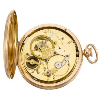 English dumb quarter repeating cylinder watch Circa 1806
