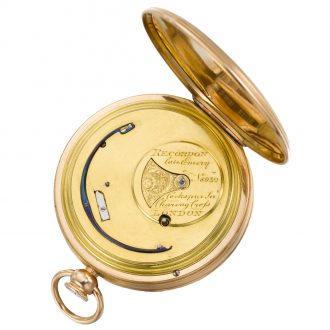 English dumb quarter repeating cylinder watch Circa 1806