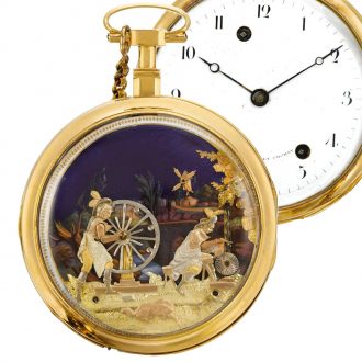 French verge automaton watch for the Chinese market Circa 1800