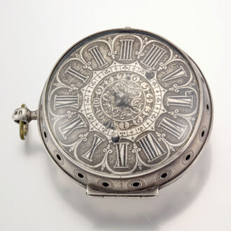 Large French single handed oignon with alarm Circa 1695