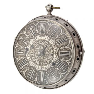 Large French single handed oignon with alarm Circa 1695