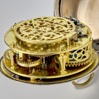 Large French single handed oignon with alarm Circa 1695