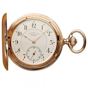 German 14k gold hunting cased lever pocket watch Circa 1908