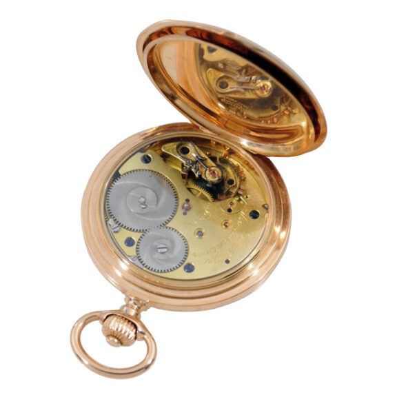 German 14k gold hunting cased lever pocket watch Circa 1908 German 14k gold hunting cased lever pocket watch Circa 1908