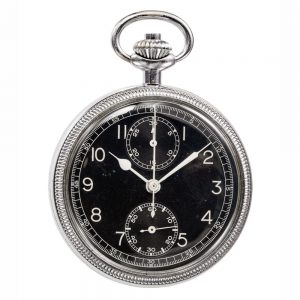Swiss chrome plated chronograph with tachometer Circa 1940