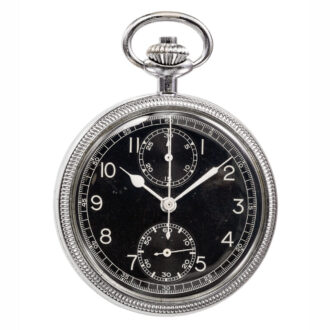 Swiss chrome plated chronograph with tachometer Circa 1940