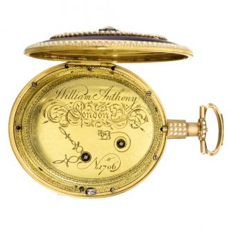 Rare English eight day watch for the Chinese market Circa 1800