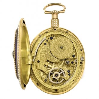 Rare English eight day watch for the Chinese market Circa 1800
