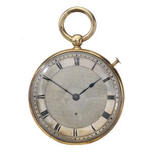 French gold half quarter repeating cylinder watch Circa 1819