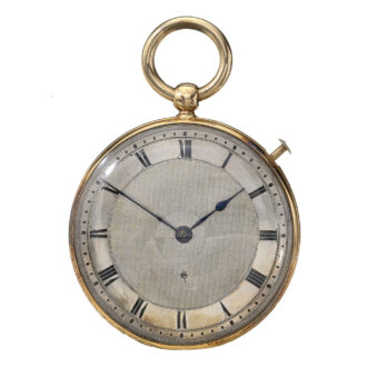 French gold half quarter repeating cylinder watch Circa 1819