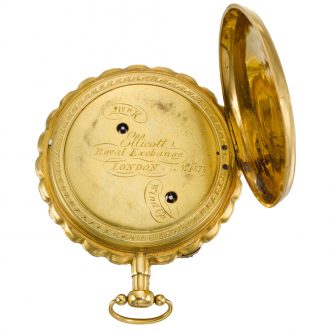 Swiss quarter repeating musical automaton watch Circa 1800