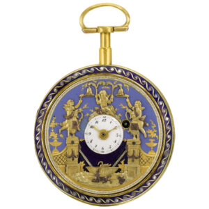 Swiss repeating watch with double waterfall automata Circa 1800