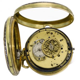 Swiss repeating watch with double waterfall automata Circa 1800