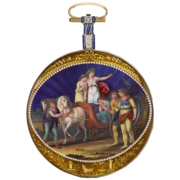 French pair cased verge watch with presentation plaque Circa 1814 French pair cased verge watch with presentation plaque Circa 1814
