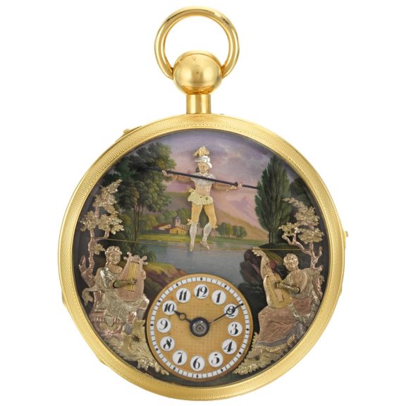 Swiss gold repeating automaton The Tightrope Walker Circa 1810