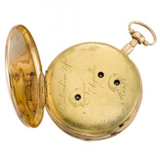 Swiss quarter repeating key wound musical watch Circa 1820