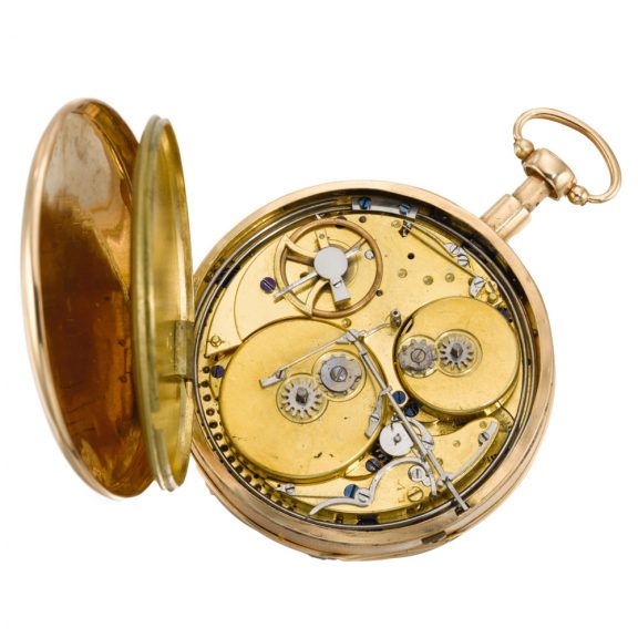 Swiss quarter repeating key wound musical watch Circa 1820 Swiss quarter repeating key wound musical watch Circa 1820