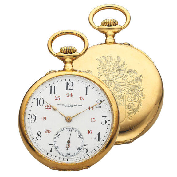 Swiss pocket watch the back hand-engraved with scrolls and figures Circa 1912 Swiss pocket watch the back hand-engraved with scrolls and figures Circa 1912
