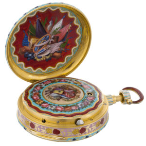 Rare Swiss Singing Bird watch made for the Turkish market Circa 1820