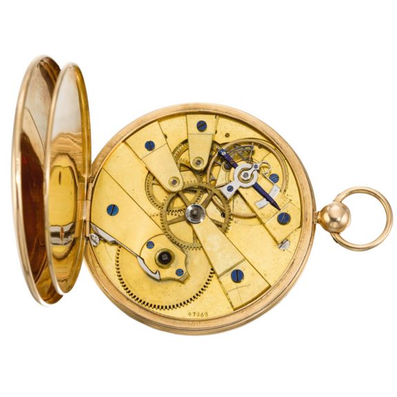 Swiss 18 carat gold open faced cylinder pocket watch Circa 1830 Swiss 18 carat gold open faced cylinder pocket watch Circa 1830