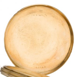 Swiss 18 carat gold open faced cylinder pocket watch Circa 1830