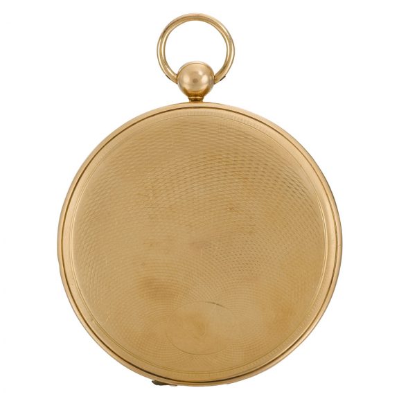 Swiss 18 carat gold open faced cylinder pocket watch Circa 1830 Swiss 18 carat gold open faced cylinder pocket watch Circa 1830