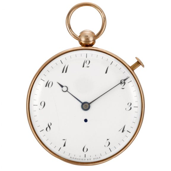 French gold open faced dumb quarter repeating watch Circa 1806