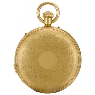 English repeating pocket watch with retrograde date Circa 1866