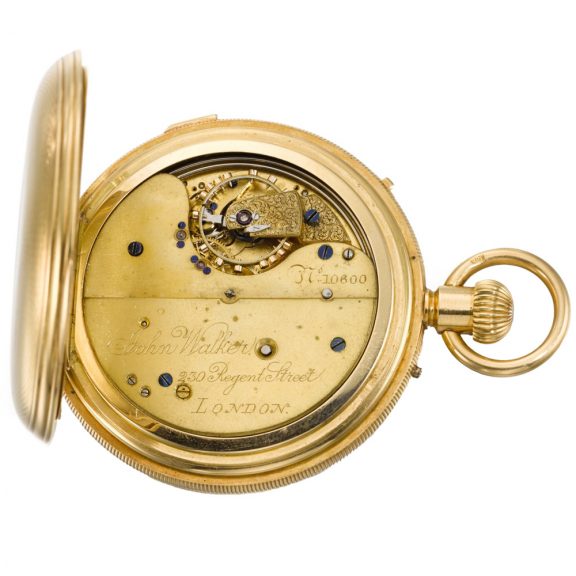 English repeating pocket watch with retrograde date Circa 1866 English repeating pocket watch with retrograde date Circa 1866