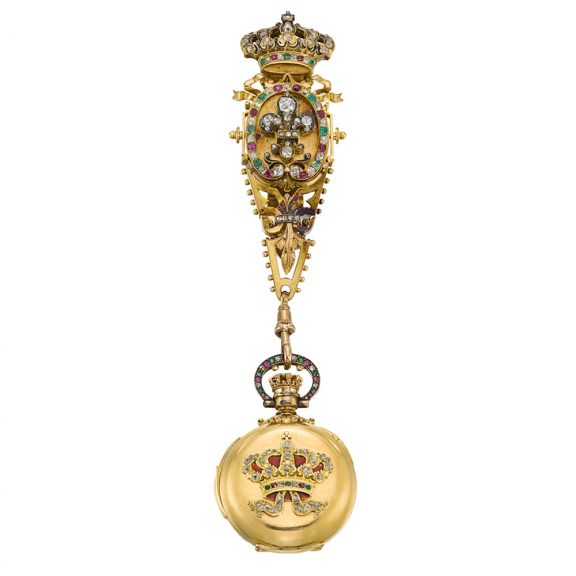 Swiss lady's repeating lever with engraved portrait Circa 1885 Swiss lady's repeating lever with engraved portrait Circa 1885