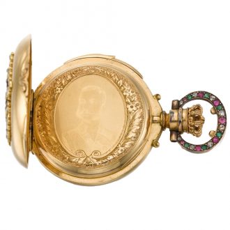 Swiss lady's repeating lever with engraved portrait Circa 1885 Swiss lady's repeating lever with engraved portrait Circa 1885